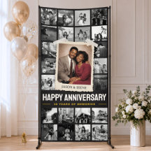 Bannière personnalisée d'anniversaire, Collage de