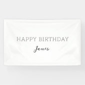 Bannière personnalisée d'anniversaire Nom d'annive (Horizontal)