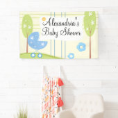 Bannière personnalisée de baby shower de garçon de (En situation)