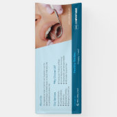 Bannière personnalisée de clinique dentaire (Vertical)