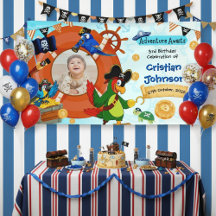 Bannière personnalisée de fête d'anniversaire de p