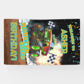 Bannière personnalisée de fête d'anniversaire garç (Horizontal)