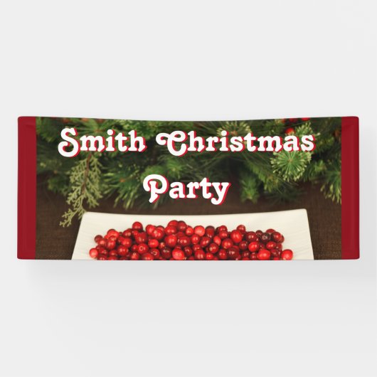 Bannière personnalisée de la fête de Noël (Horizontal)