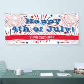 Bannière personnalisée de la fête du feu d'artific (Salon professionnel)