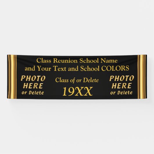 Bannière PERSONNALISÉE de la Réunion de classe (Horizontal)