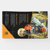 Bannière personnalisée de la société de constructi (Horizontal)