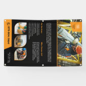 Bannière personnalisée de la société de constructi (Horizontal)