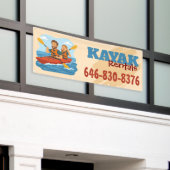 Bannière personnalisée de location de kayak (Bâtiment extérieur)