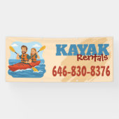 Bannière personnalisée de location de kayak (Horizontal)