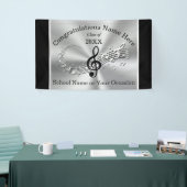 Bannière personnalisée de musique d'obtention du (Salon professionnel)