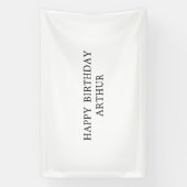 Bannière personnalisée de nom d'anniversaire, drap (Verticale)