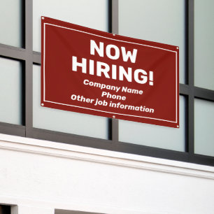 Bannière personnalisée de recrutement