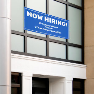 Bannière personnalisée de recrutement