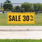 Bannière personnalisée de remise de vente (En situation)