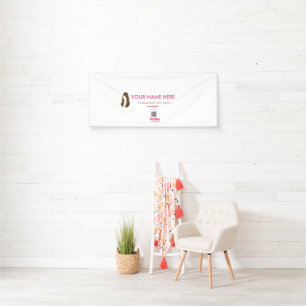 Bannière personnalisée de salon de coiffure