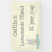 Bannière personnalisée de stand de limonade (Vertical)