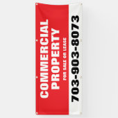 Bannière personnalisée de vente de propriété à bai (Vertical)