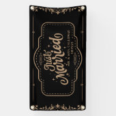 bannière personnalisée de voiture juste mariée (Verticale)