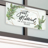 bannière personnalisée de voiture juste mariée (Bâtiment extérieur)