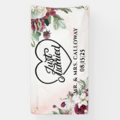 bannière personnalisée de voiture juste mariée (Verticale)