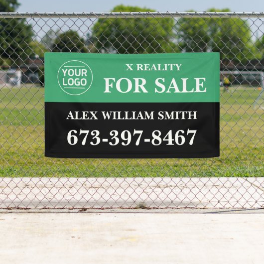 Bannière personnalisée des propriétés à vendre (En situation)