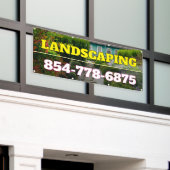 Bannière personnalisée des services de paysage (Bâtiment extérieur)