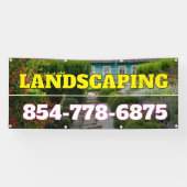 Bannière personnalisée des services de paysage (Horizontal)