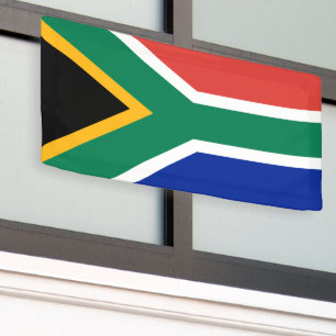 Bannière personnalisée drapeau sud-africain