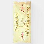 Bannière personnalisée du 1er anniversaire du Mari (Vertical)