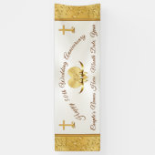 Bannière personnalisée du 50e anniversaire du Mari (Vertical)