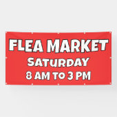 Bannière personnalisée du marché aux puces (Horizontal)