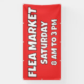 Bannière personnalisée du marché aux puces (Verticale)