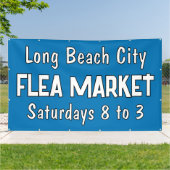 Bannière personnalisée du marché aux puces (Dehors)