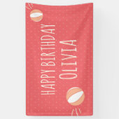 Bannière personnalisée illustrée de la fête de bas (Vertical)