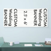 Bannière personnalisée mariage 2,5 pouces x 6 pouc (Salon professionnel)