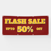 Bannière personnalisée modifiable à la vente Flash (Horizontal)