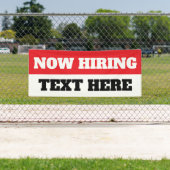 Bannière personnalisée « Nous embauchons » (En situation)