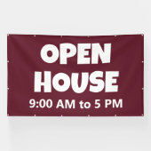 Bannière personnalisée OPEN HOUSE (Horizontal)