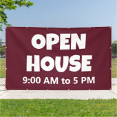 Bannière personnalisée OPEN HOUSE (Dehors)