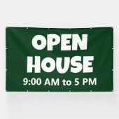 Bannière personnalisée OPEN HOUSE (Horizontal)