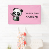 BANNière PERSONNALISÉE PANDA (En situation)