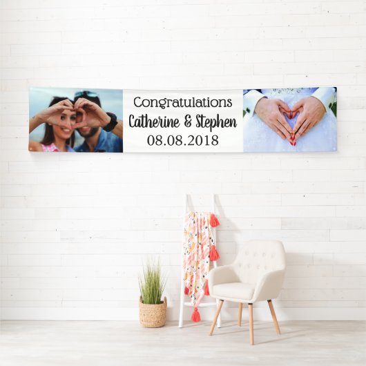 Bannière personnalisée PHOTOS, TEXTE & COULEUR (En situation)