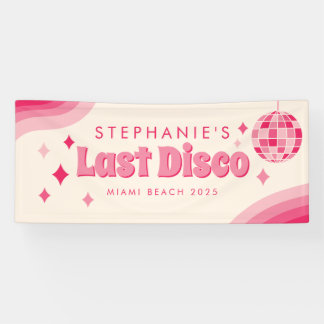 Bannière personnalisée pour dernière soirée disco