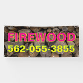 Bannière personnalisée pour la vente de bois de ch (Horizontal)