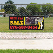 Bannière personnalisée pour la vente de voitures d (En situation)