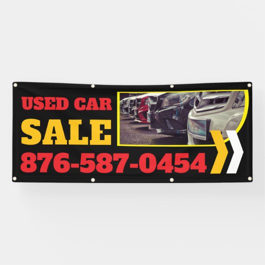 Bannière personnalisée pour la vente de voitures d (Horizontal)