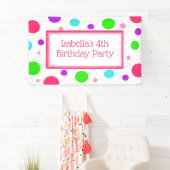 Bannière personnalisée pour l'anniversaire de la p (En situation)