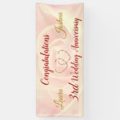 Bannière personnalisée pour le 3e anniversaire du  (Vertical)