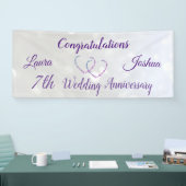 Bannière personnalisée pour le 7e anniversaire du  (Salon professionnel)