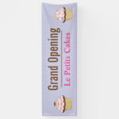 Bannière personnalisée pour l'entreprise de Cupcak (Vertical)